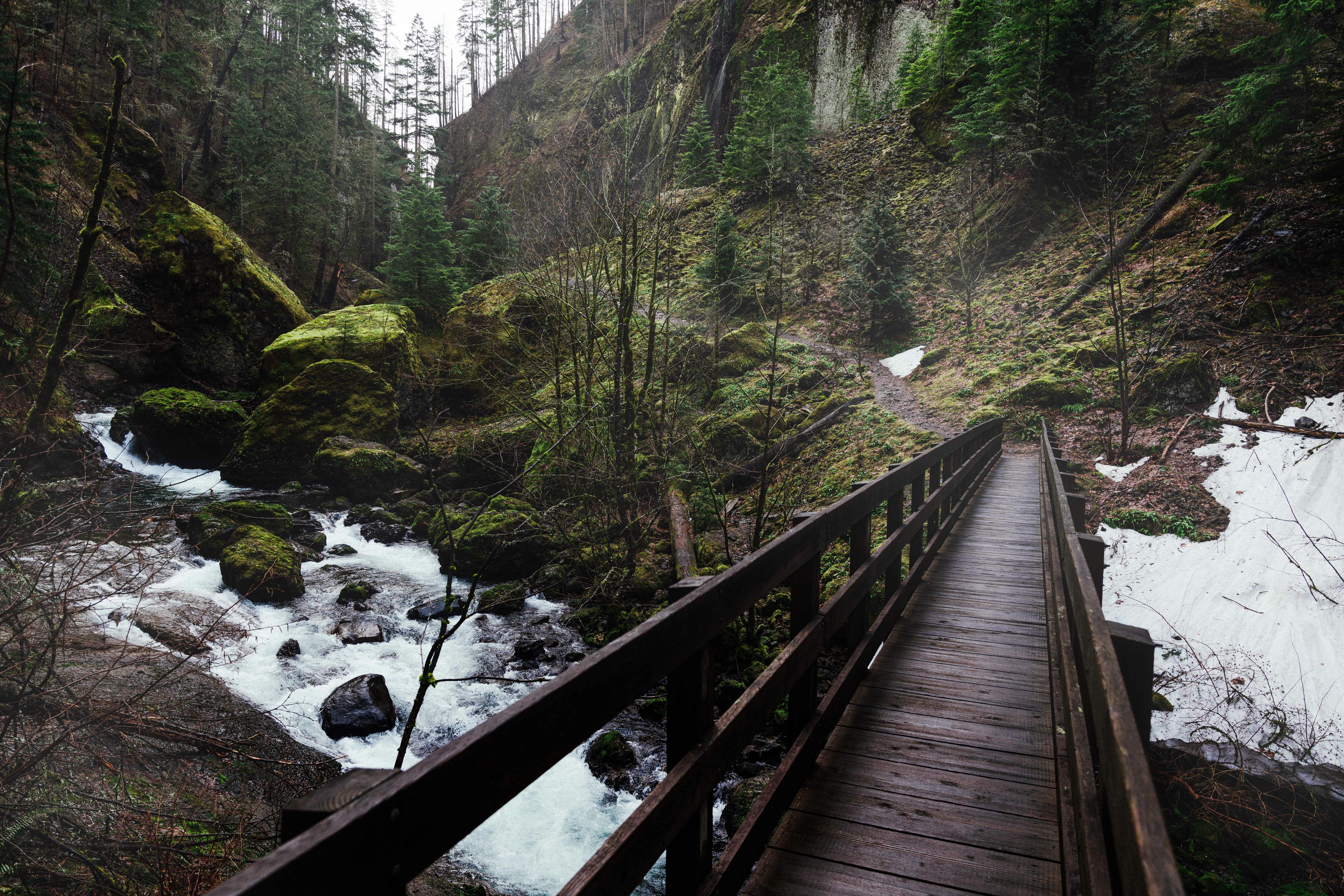 Trail to the top of Multnomah Falls